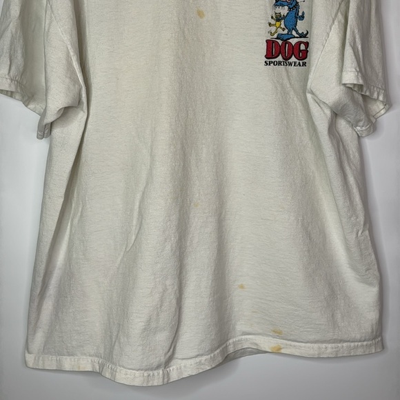 Vintage Bad Dog Things To Do At A Party Innuendo Raunchy Stained Tshirt XL - Picture 4 of 11